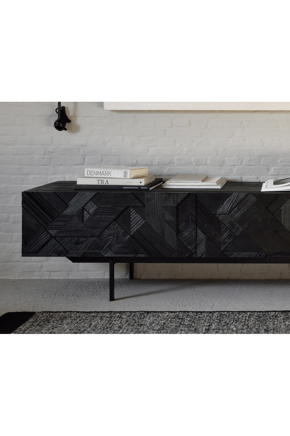   Black Teak Media Unit | Oroa.com