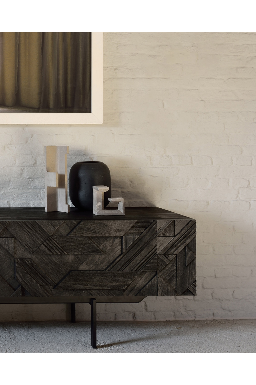   Black Teak Media Unit | Oroa.com