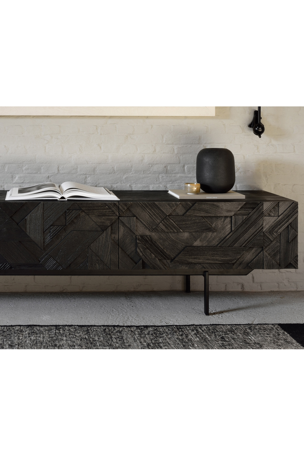   Black Teak Media Unit | Oroa.com