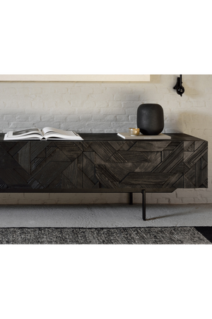   Black Teak Media Unit | Oroa.com