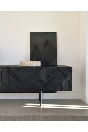  Black Teak Media Unit | Oroa.com