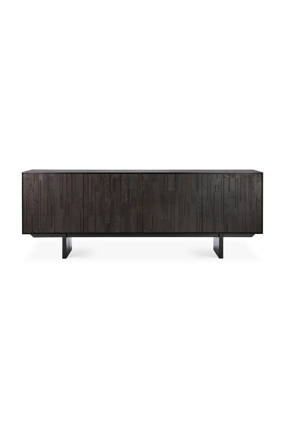   Black Teak Industrial Sideboard | Oroa.com