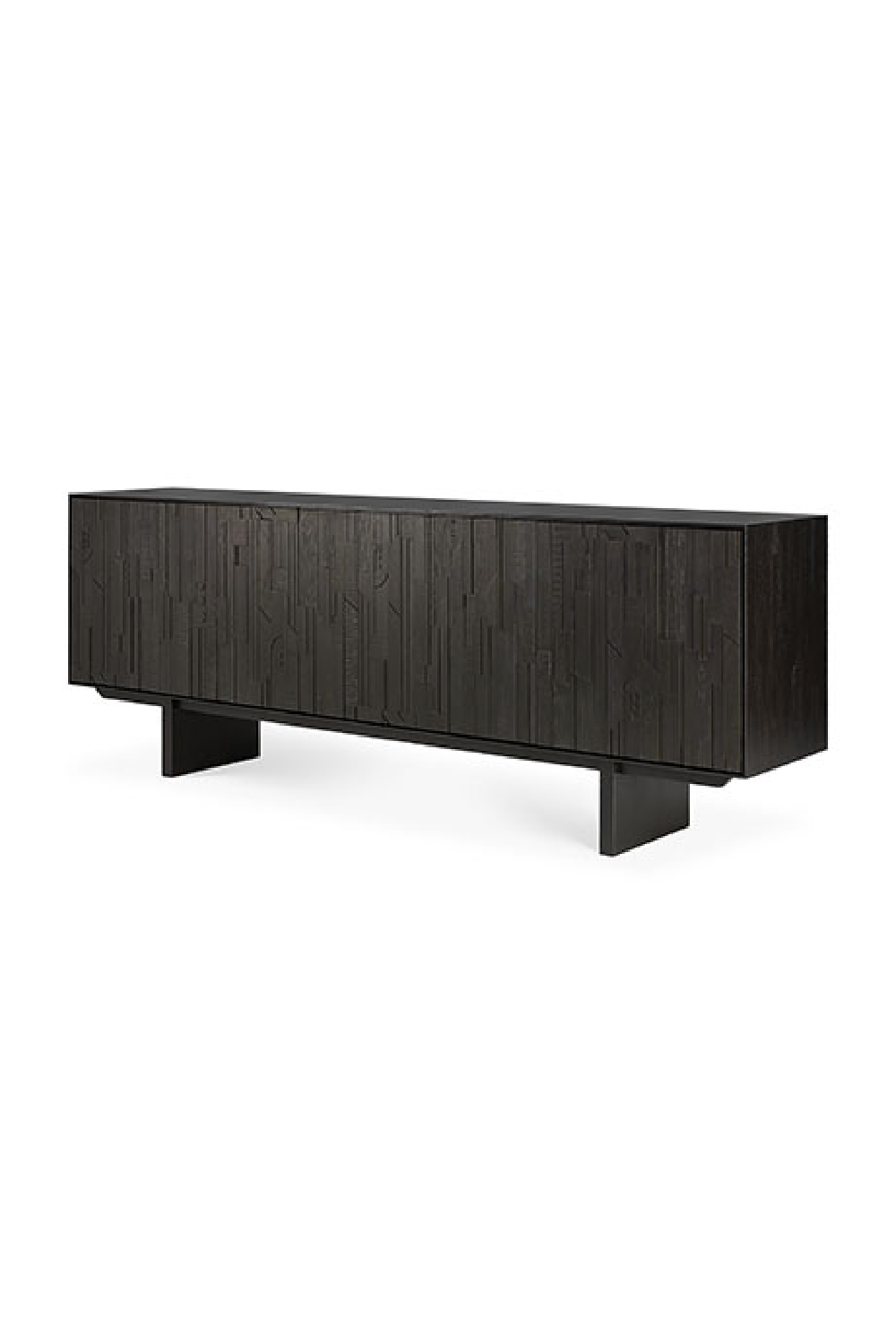   Black Teak Industrial Sideboard | Oroa.com