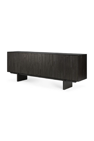   Black Teak Industrial Sideboard | Oroa.com