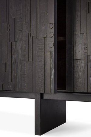   Black Teak Industrial Sideboard | Oroa.com