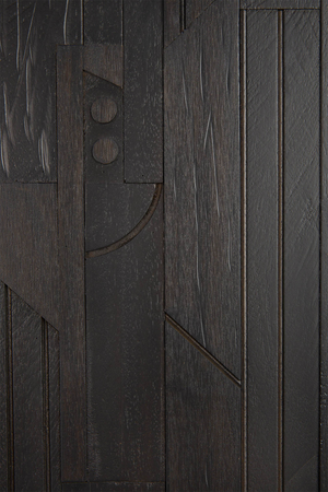   Black Teak Industrial Sideboard | Oroa.com