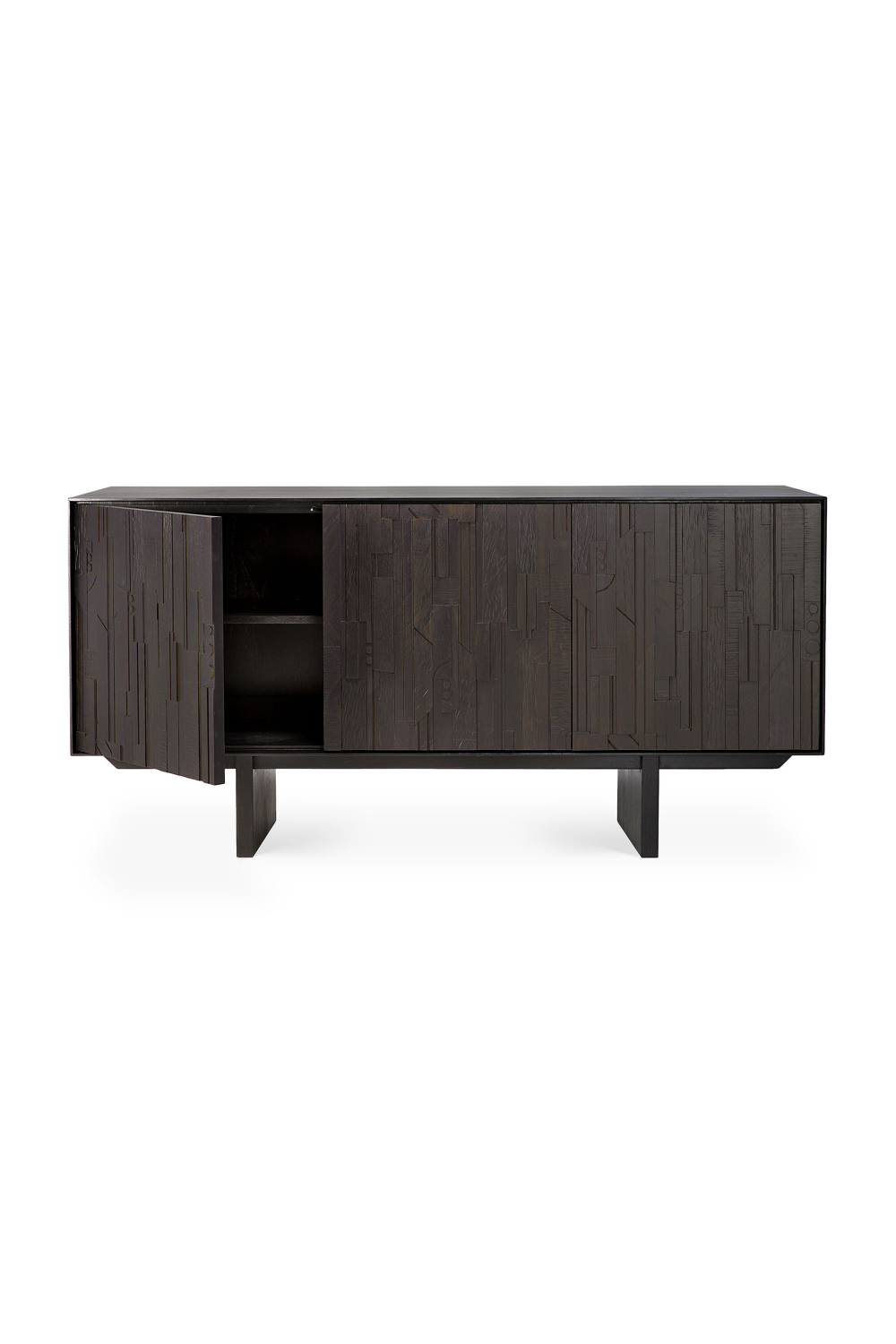   Black Teak Industrial Sideboard | Oroa.com