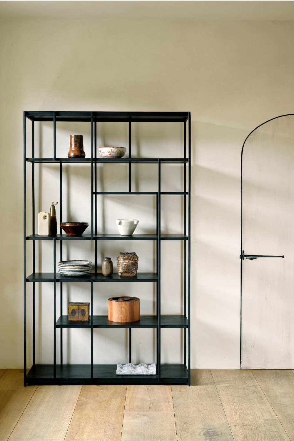   Multilevel Teak Bookcase | Oroa.com