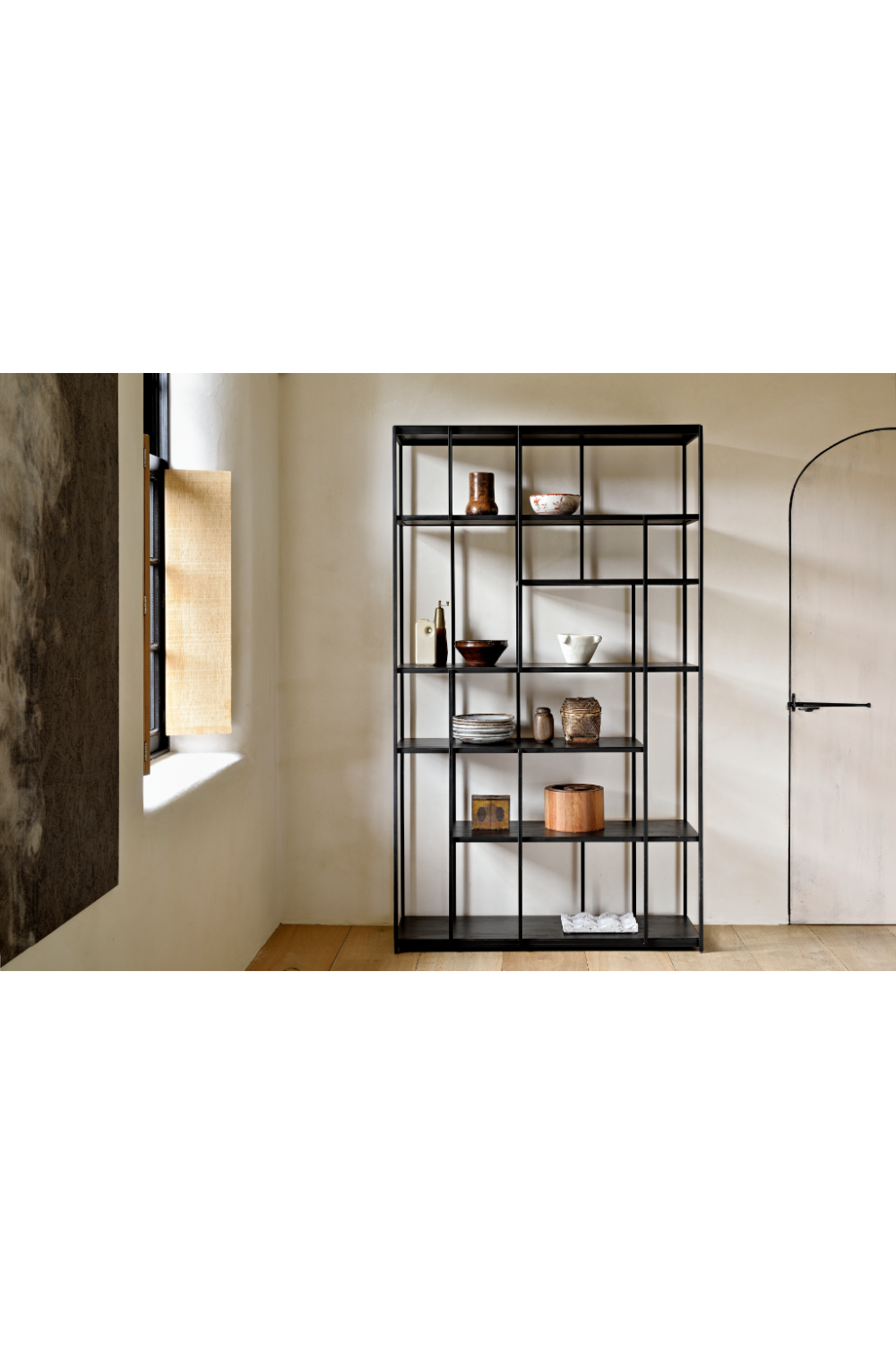   Multilevel Teak Bookcase | Oroa.com