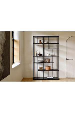  Multilevel Teak Bookcase | Oroa.com