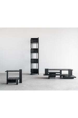  Black Teak Architectural Coffee Table | Oroa.com