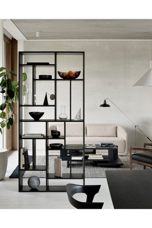   Black Teak Architectural Coffee Table | Oroa.com