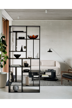   Black Teak Architectural Coffee Table | Oroa.com