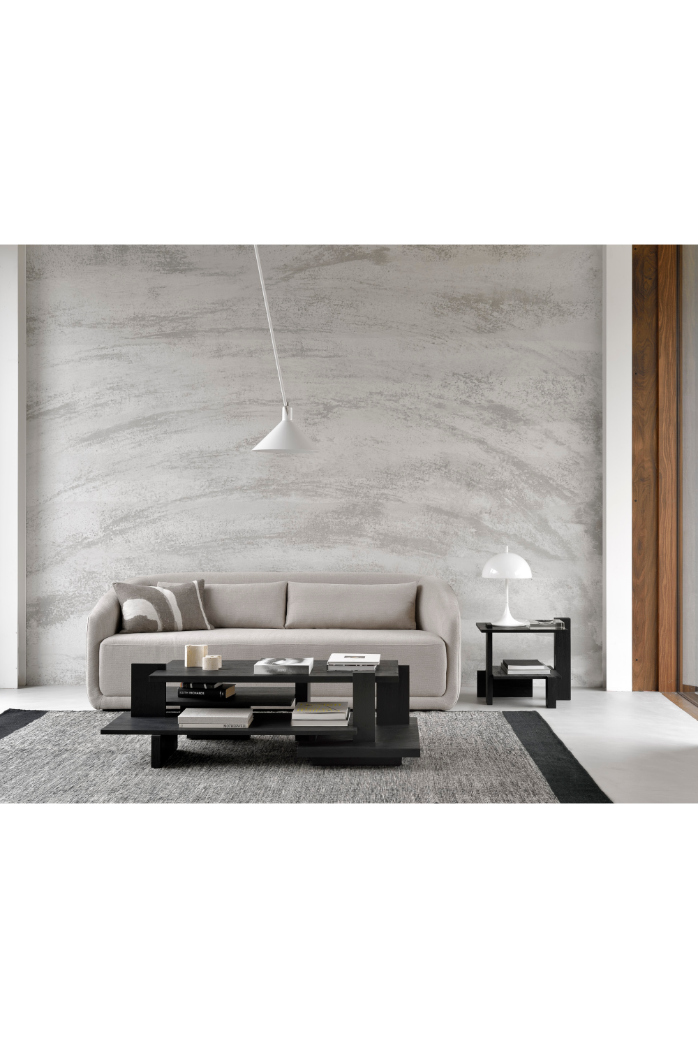   Black Teak Architectural Coffee Table | Oroa.com