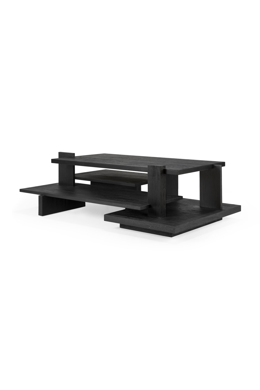   Black Teak Architectural Coffee Table | Oroa.com