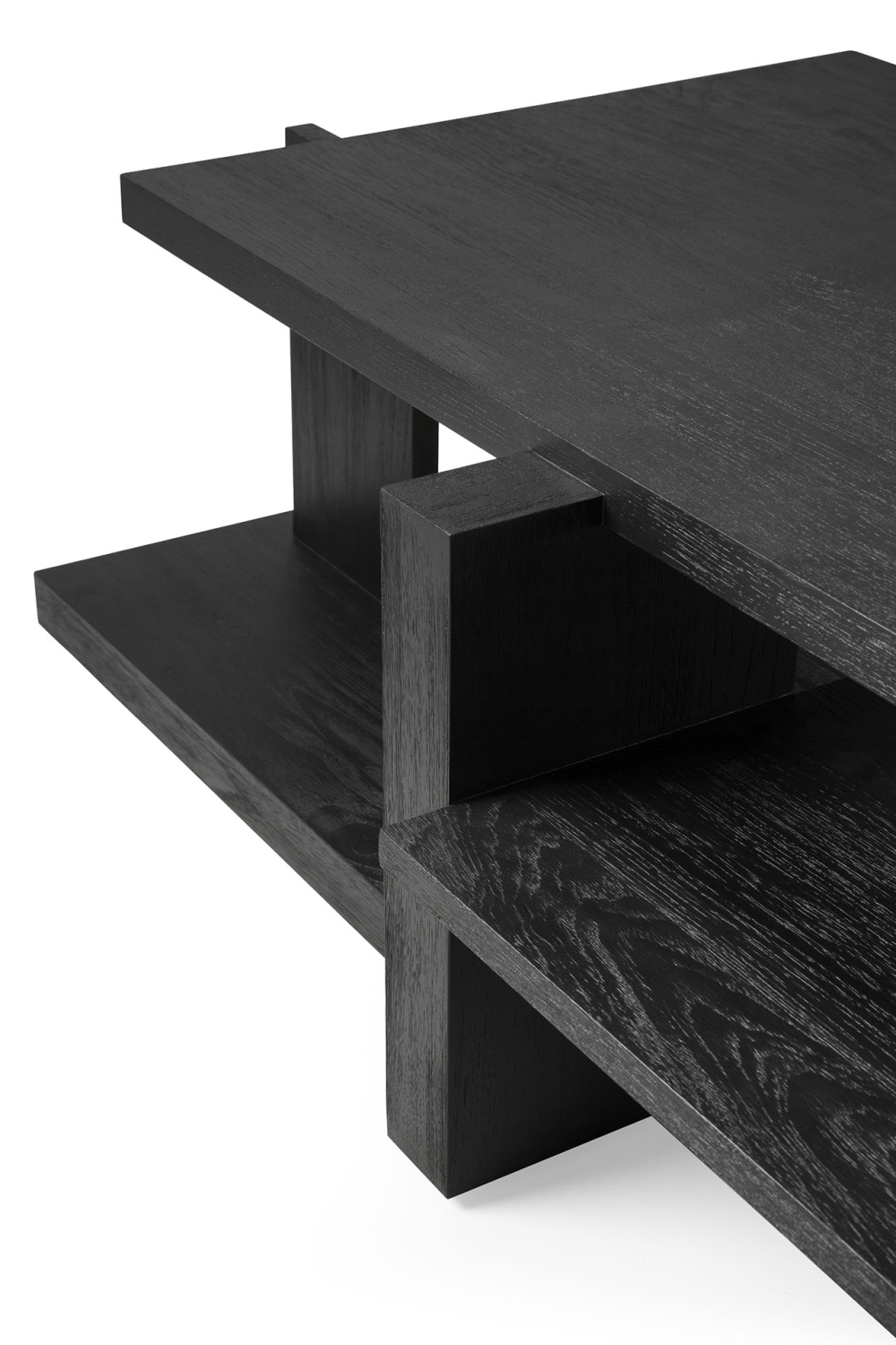   Black Teak Architectural Coffee Table | Oroa.com