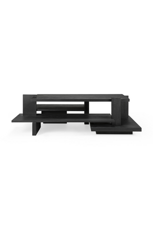   Black Teak Architectural Coffee Table | Oroa.com