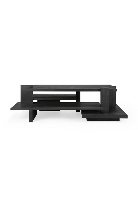  Black Teak Architectural Coffee Table | Oroa.com