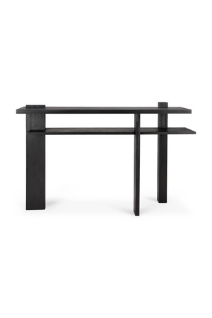   Black Teak Modern Console | Oroa.com