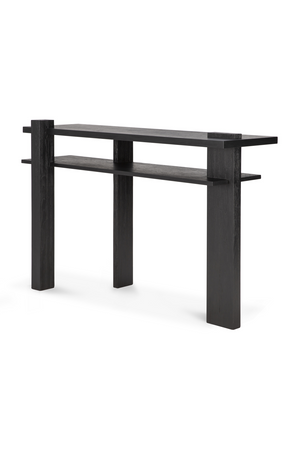   Black Teak Modern Console | Oroa.com