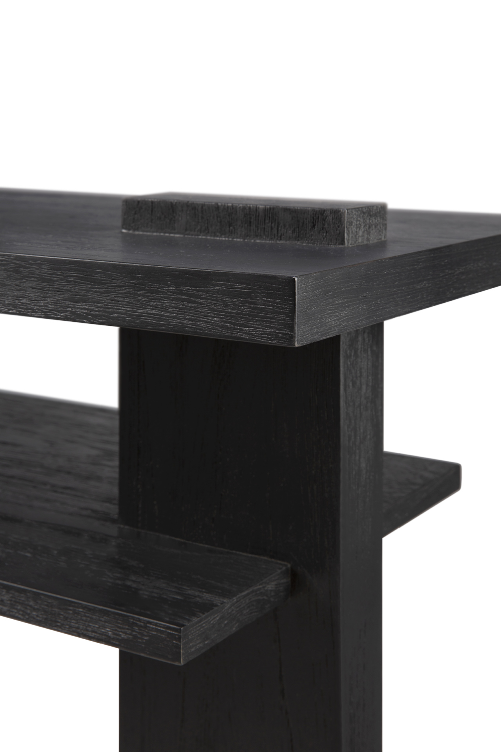   Black Teak Modern Console | Oroa.com