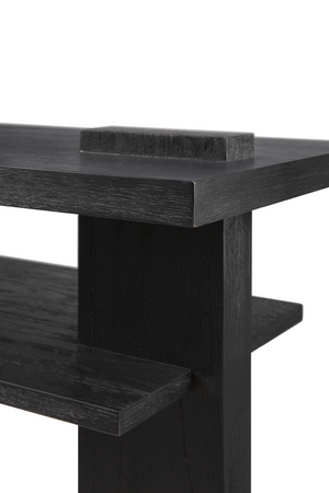   Black Teak Modern Console | Oroa.com