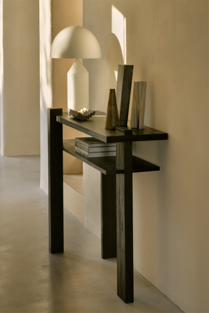   Black Teak Modern Console | Oroa.com