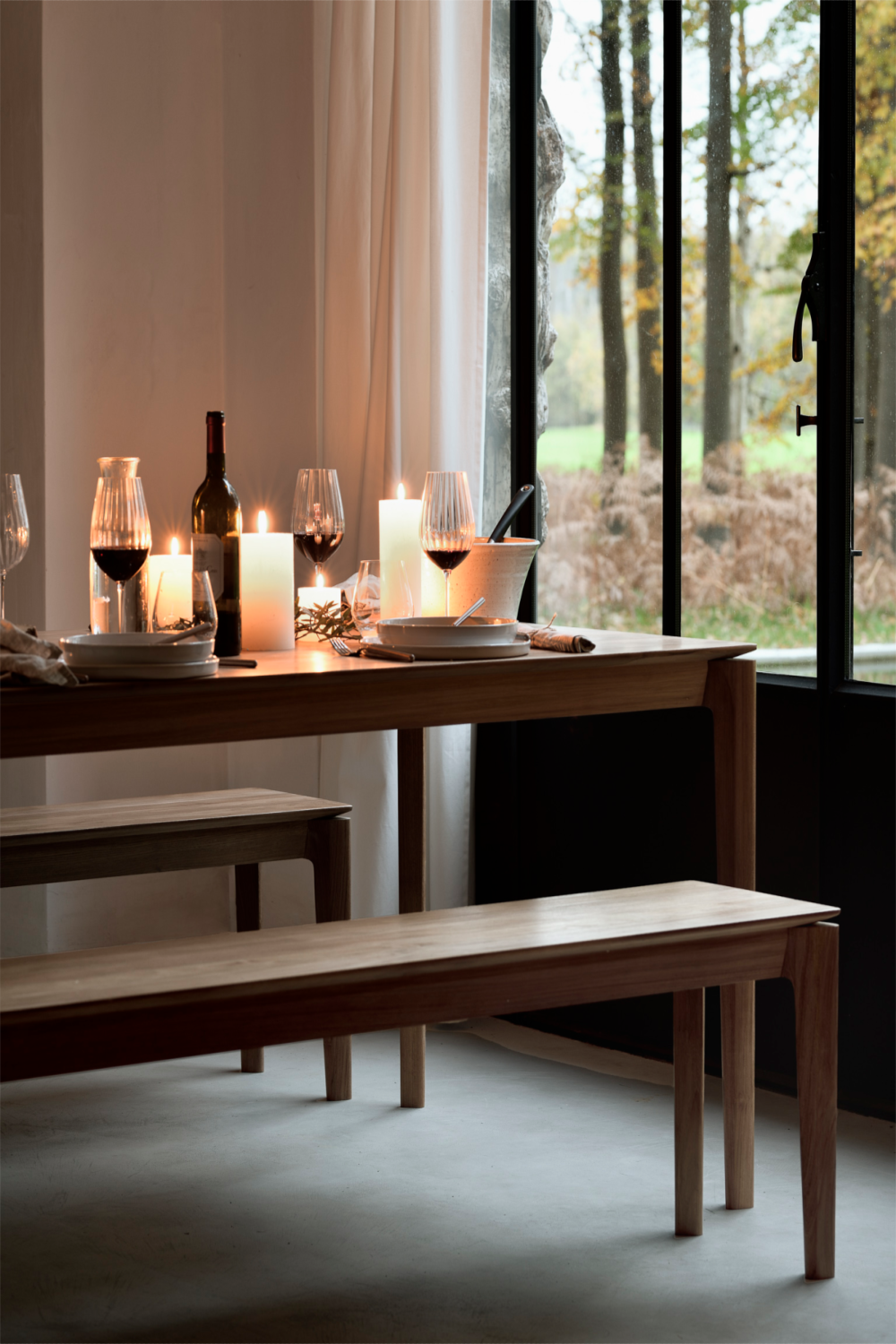   Natural Teak Bench | Oroa.com
