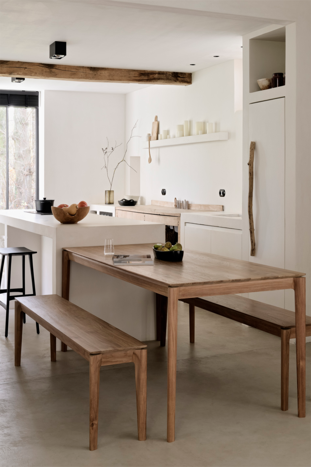   Natural Teak Bench | Oroa.com