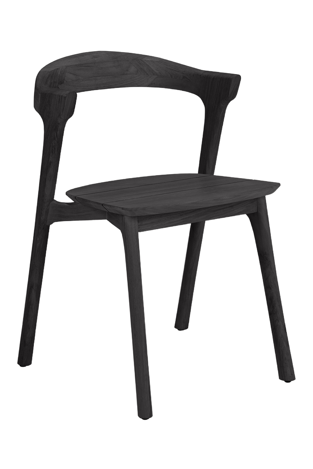   Black Teak Outdoor Dining Chair | Oroa.com