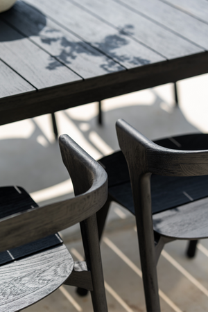   Black Teak Outdoor Dining Chair | Oroa.com