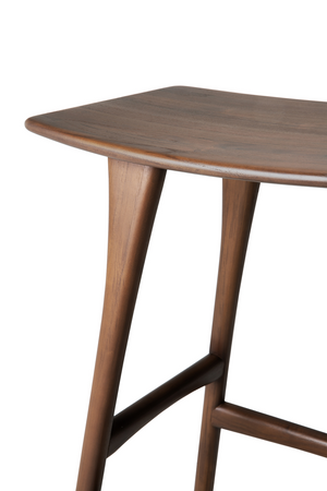   Wooden Backless Barstool | Oroa.com