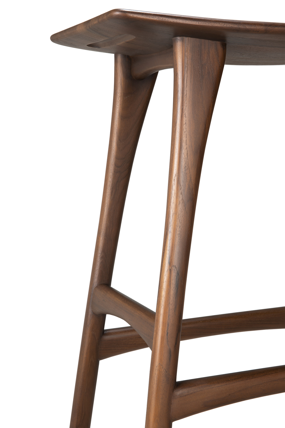   Wooden Backless Barstool | Oroa.com