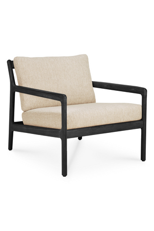   Black Teak Outdoor Lounge Chair | Oroa.com