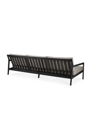   Black Teak 3+ Seater Outdoor Sofa | Oroa.com