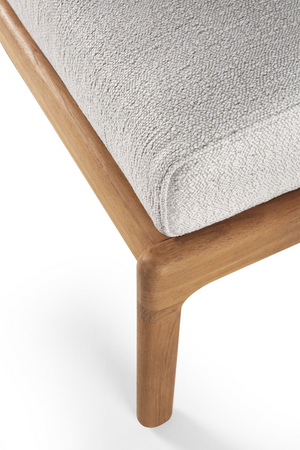   Natural Teak Outdoor Ottoman | Oroa.com