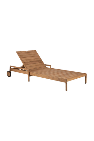   Teak Adjustable Outdoor Lounger | Oroa.com