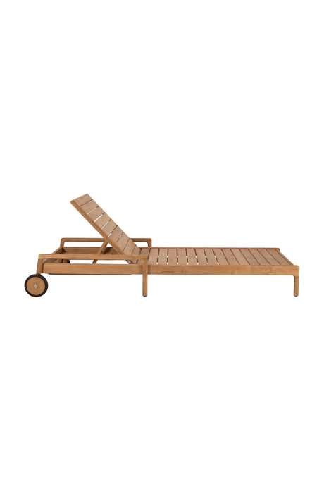   Teak Adjustable Outdoor Lounger | Oroa.com