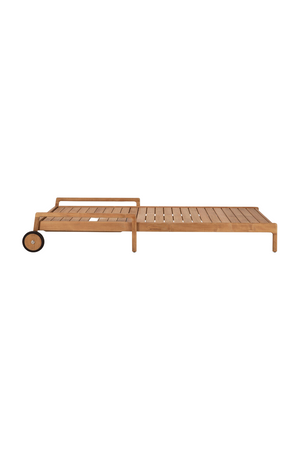   Teak Adjustable Outdoor Lounger | Oroa.com