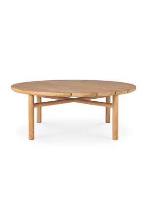   Round Slatted Outdoor Coffee Table | Oroa.com
