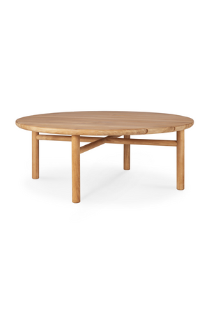  Round Slatted Outdoor Coffee Table | Oroa.com