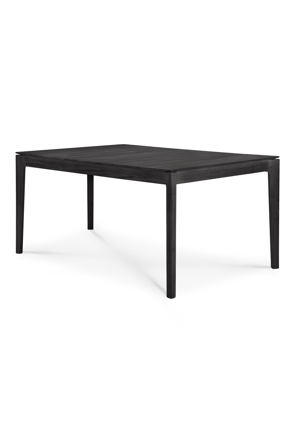   Black Teak Outdoor Dining Table | Oroa.com