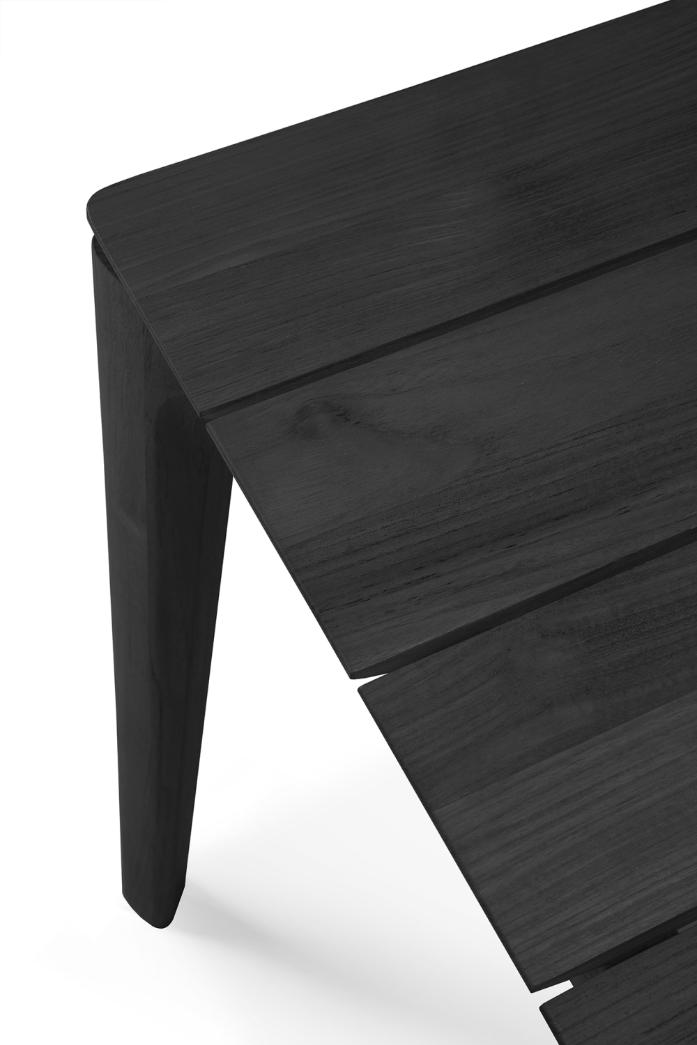   Black Teak Outdoor Dining Table | Oroa.com