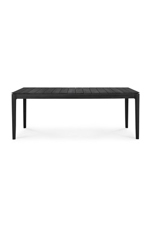   Black Teak Outdoor Dining Table | Oroa.com