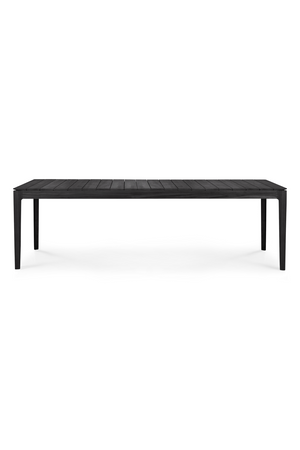   Black Teak Outdoor Dining Table | Oroa.com