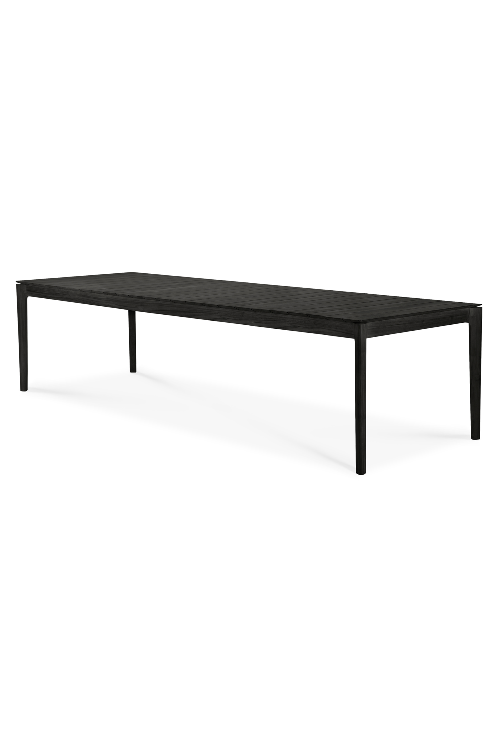   Black Teak Outdoor Dining Table | Oroa.com
