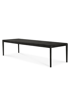   Black Teak Outdoor Dining Table | Oroa.com