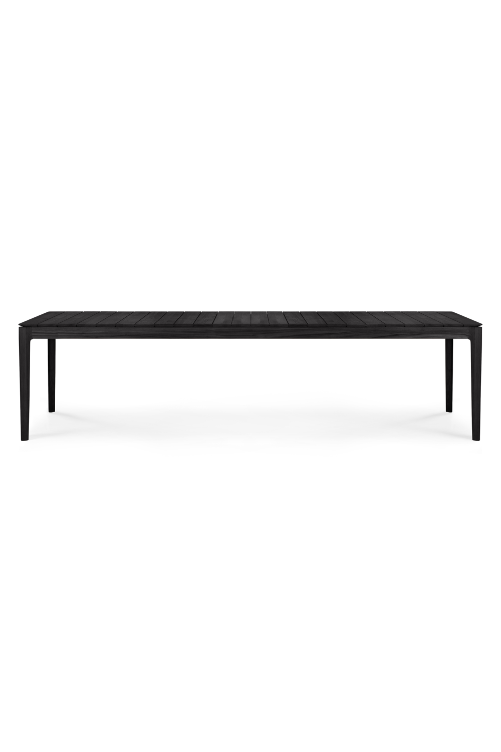  Black Teak Outdoor Dining Table | Oroa.com