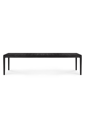   Black Teak Outdoor Dining Table | Oroa.com