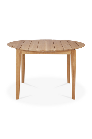   Round Teak Outdoor Dining Table | Oroa.com